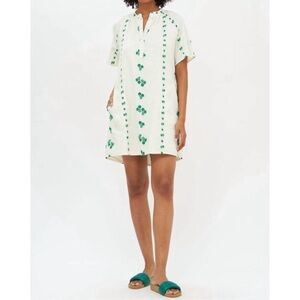 Tuckernuck Oliphant Small Green White Floral Mini Dress